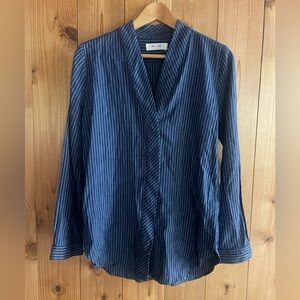 MiH Linen blend stripe top